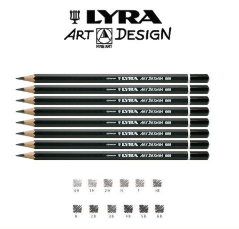 Олівець чорнографітний 6Н LYRA Art Design