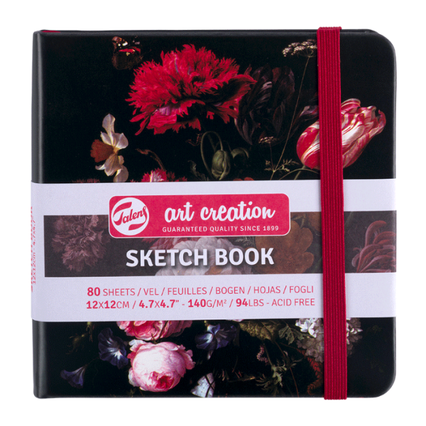 Блокнот для графіки Talens Art Creation 140г/м2, 12*12 см, 80л, Натюрморт з квітами, Royal Talens