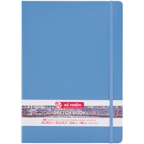 Блокнот для графіки Talens Art Creation 140г/м2, 21*29,7см, 80л., Lake Blue, Royal Talens