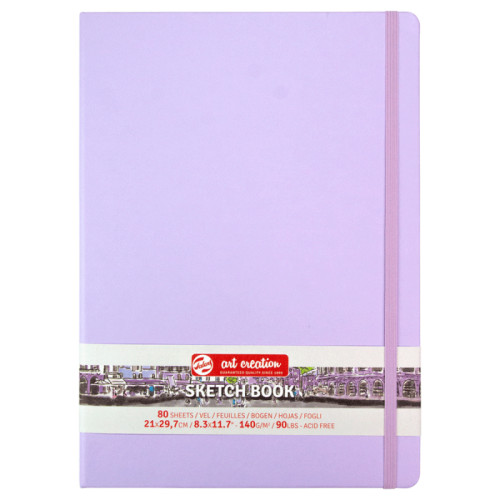 Блокнот для графіки Talens Art Creation 140г/м2, 21*29,7см, 80л., Pastel Violet, Royal Talens