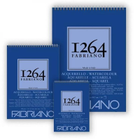 Альбом на спіралі для акварелі 1264, 300г/м2, СР, 25% бавовни, Fabriano