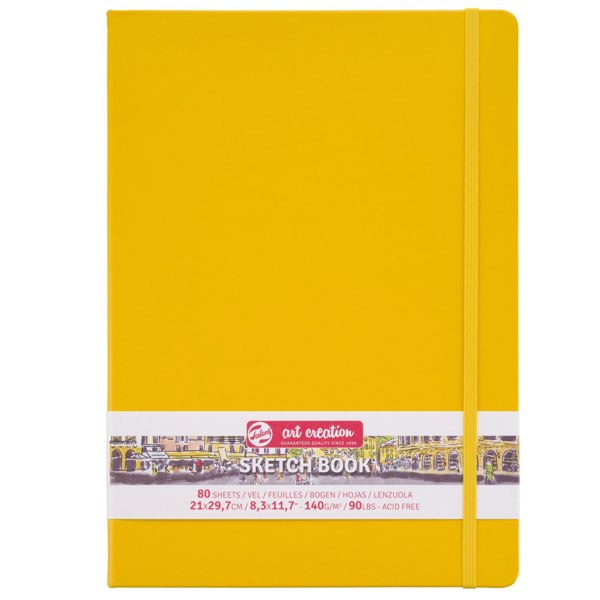 Блокнот для графіки Talens Art Creation 140г/м2, 21*29,7см, 80л., Golden Yellow, Royal Talens