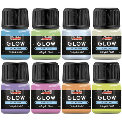 Фарба акрилова для декору «Glow in the dark» 30 мл, Pentart