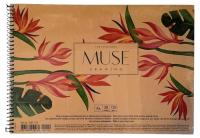 Альбом для малювання "MUSE" А4/30арк./PB-SC-030-159/ КРАФТ.обкл. (150г/м2) Пруж. бок (9/36)