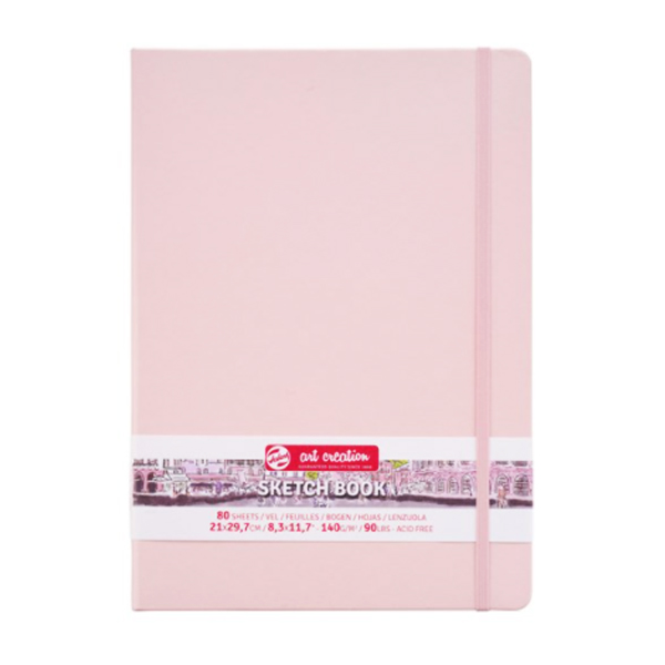 Блокнот для графіки Talens Art Creation 140г/м2, 21*29,7см, 80л., Pastel Pink, Royal Talens