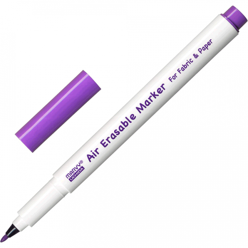 Маркер зникаючий Air Erasable для розмітки тканини, Фіолетовий, 1 мм, Marvy