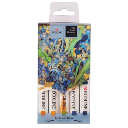 Набір пензлів-ручок Ecoline Brushpen Van Gogh Museum 5 кол, Royal Talens