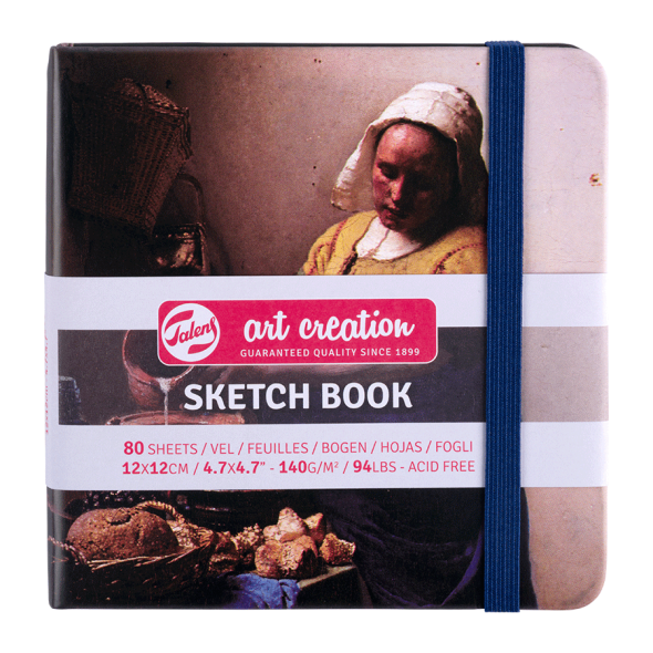 Блокнот для графіки Talens Art Creation, 12*12 см, 140г/м2, 80арк, Молочниця, Ян Вермер,  Royal Talens
