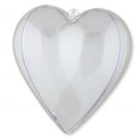 Пластикова форма "серце", 10см, шт.