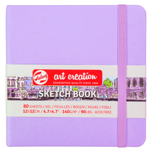 Блокнот для графіки Talens Art Creation 140г/м2, 12*12см, 80л., Pastel Violet, Royal Talens