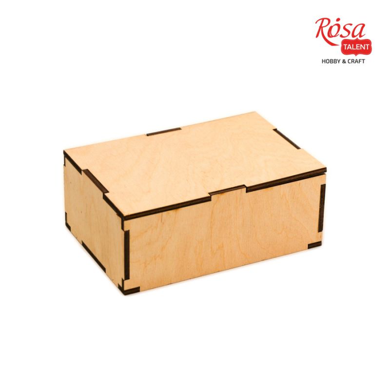Скринька подарункова з кришкою, фанера, 15х10х6 см, ROSA TALENT