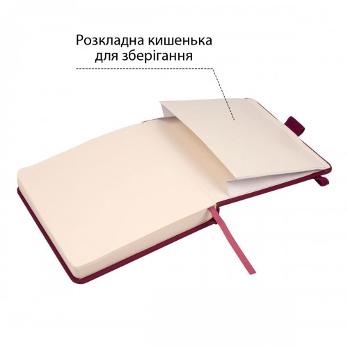 Скетчбук SANTI для графіки, 15х15см, 100 арк., тверда обкладинка PU, 110г/м2, сливовий 743365