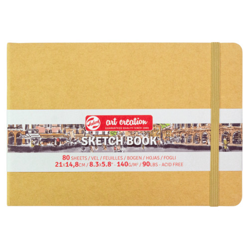 Блокнот для графіки Talens Art Creation, А5 (14,8*21 см), 140г/м2, 80л, Kraft, Royal Talens