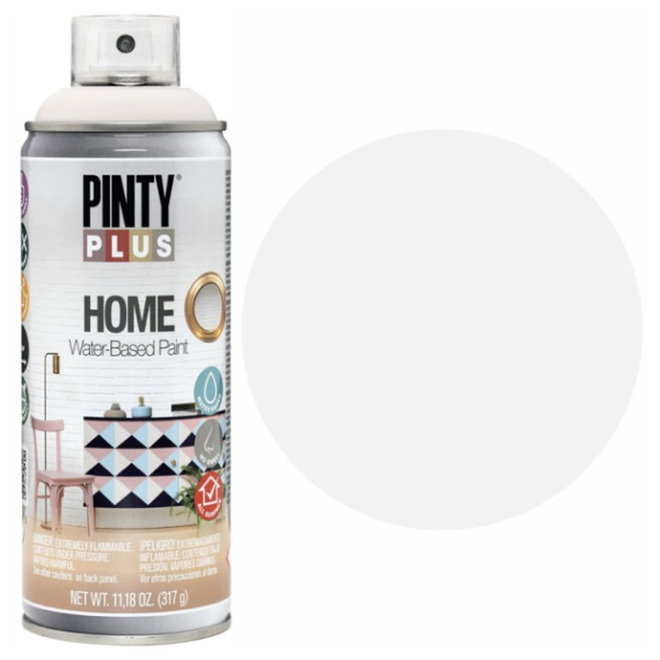 Лак-Аерозоль на водній Основі HOME, Матовий, 400 мл, PINTYPLUS
