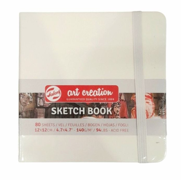 Блокнот для графіки Talens Art Creation 140г/м2, 12*12см, 80л, білий, Royal Talens