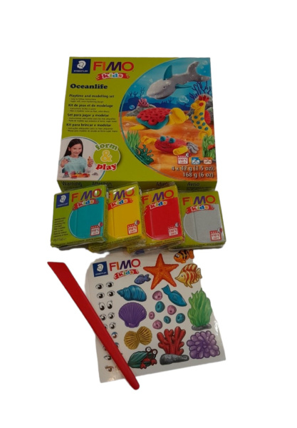 Набір пластики Fimo kids, "Морський світ", 4 кол.*42 г, Fimo