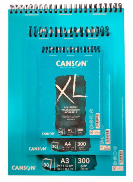 Альбом для акварелі Watercolour XL, 300г/м2, CANSON