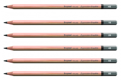 Набір графітних олівців EXPRESSION, 12шт., мет.коробка, Bruynzeel