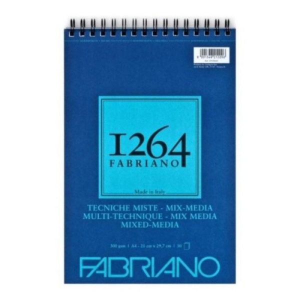 Альбом 1264 на спіралі Mix Media А4, 300г/м2, 30л, Fabriano