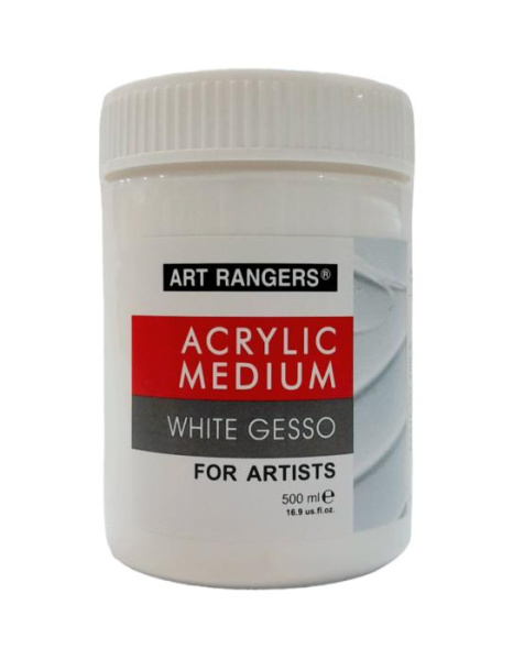 Ґрунт білий художній акриловий  GESSO"Art rangers" 500мл