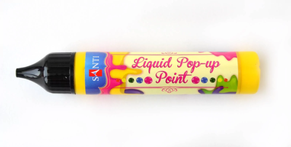 ЗD-гель "Liquid pop-up gel", Жовтий, 25мл, Santi