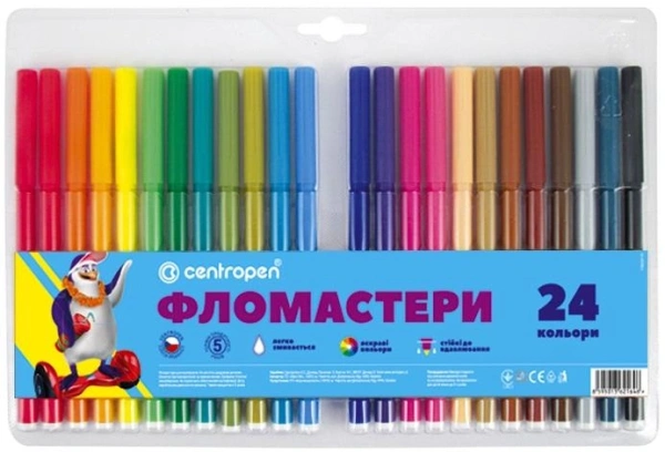 Фломастери 7790/24 ТП, набір 24 шт.