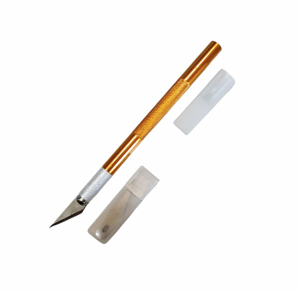 Ніж макетний алюмінієвий 8мм, 5 лез, Art Master.