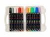 Набiр акрилових маркерів ACRYLIC (пензель) 1-3мм, 12кол., plastic box PIANO PM-101-12