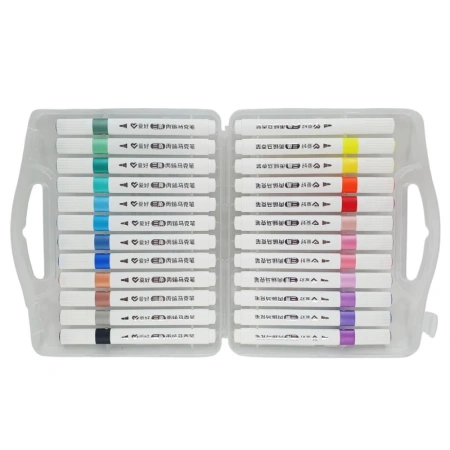 Набiр акрилових маркерів AIHAO, 24 кол., plastic box