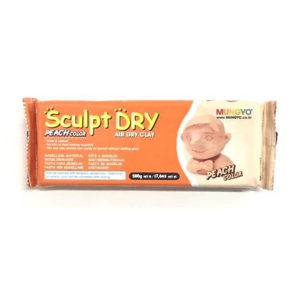 Маса для моделювання, тілесна, самозастивающая, 500 г., ''Sculpt Dry'', MUNGYO