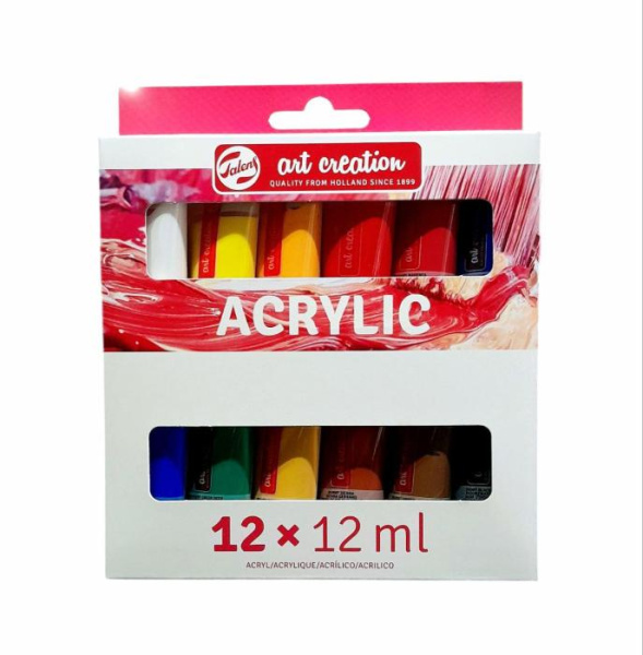 Набір акрилових фарб, ArtCreation, 12*12 мл, пластикова туба, Royal Talens