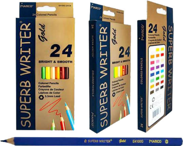 Набір олівців  24 кол. "Super writer Gold" MARCO