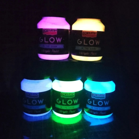 Фарба акрилова для декору «Glow in the dark» 30 мл, Pentart