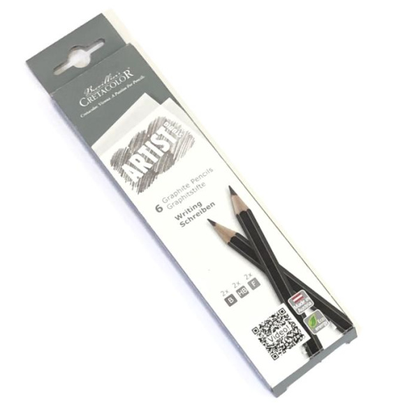 Набір графітніх олівців Artist Studio Line, 6шт., карт. коробка, Cretacolor