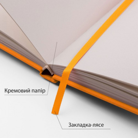 Скетчбук SANTI для графіки, 15х15см, 100 арк., тверда обкладинка PU, 110г/м2, жовтий 743366