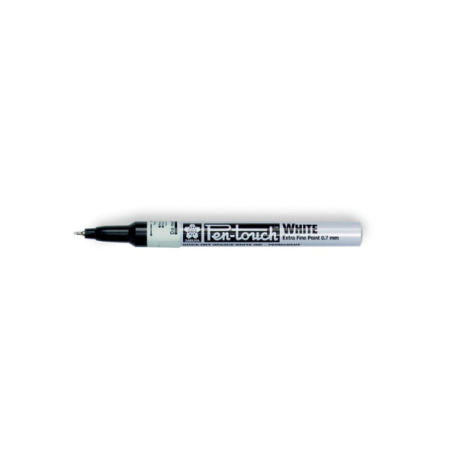 Маркер Pen-Touch на спиртовій основі Білий тонкий (EXTRA FINE) 0.7мм, Sakura