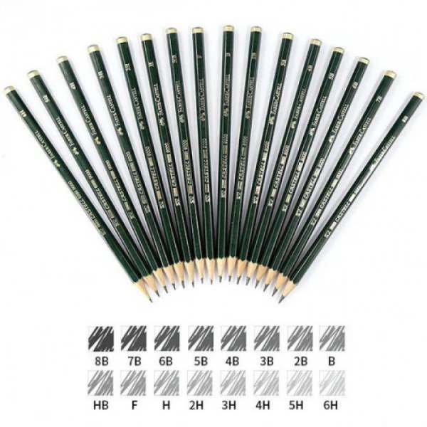 Олівець чорнографітний Faber-Castell 9000