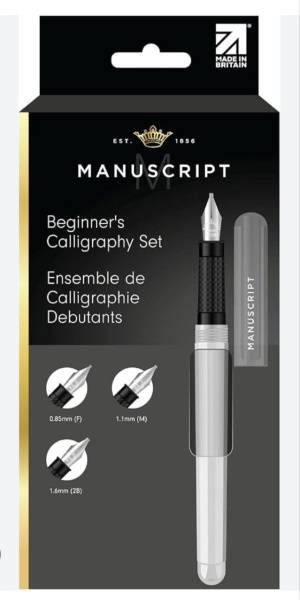 Набір для каліграфії, Beginner’s Calligraphy Set (авторучка, 3 пера, конвертер), Manuscript