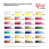 Набір акварельних фарб BOTANICAL, 28*2,5мл, кювета, +пензель, Індіго метал. пенал, ROSA Gallery