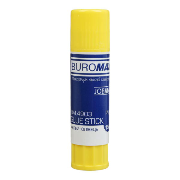 Клей-олівець "BuroMax", 15 г