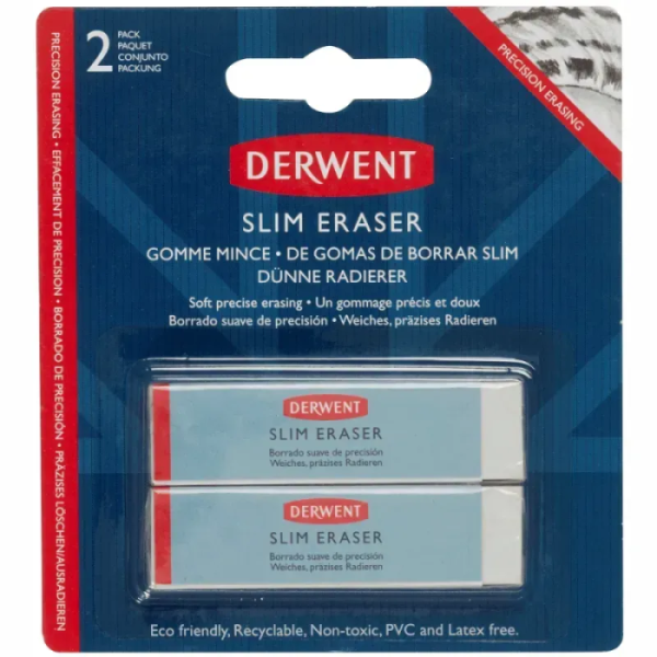 Набір ластиків Slim, 2шт, Derwent