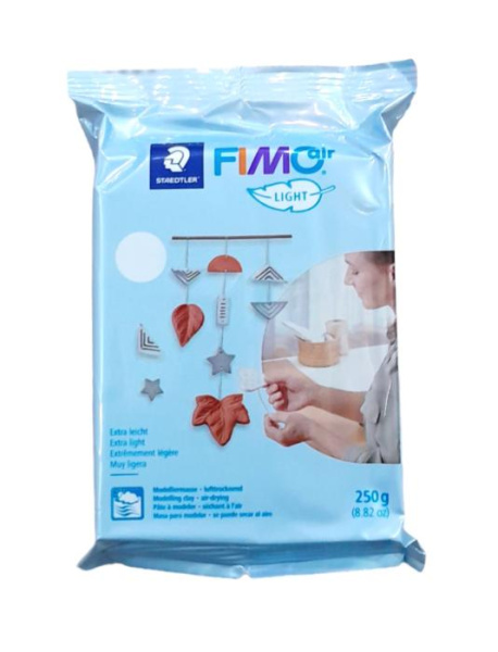 Пластика самозастигаюча, Light, біла, 250г, Fimo Air