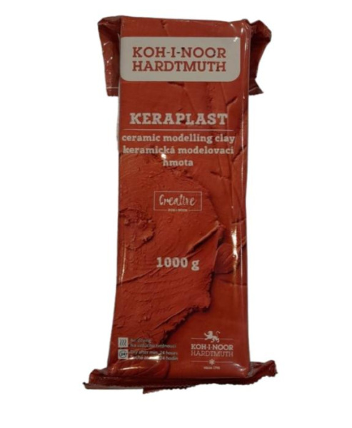 Самозастигаюча маса Koh-i-Noor Keraplast 1кг. теракотовий