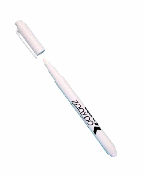 Маркер крейдовий 5 мм, Zooyong Liguid Chalk Pen білий