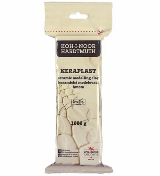 Самозастигаюча маса Koh-i-Noor Keraplast 1кг. білий