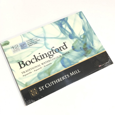 Склейка для акварелі Bockingford СP А4, 300г/м2, 12л, білий папір, St. Cuthberts Mill