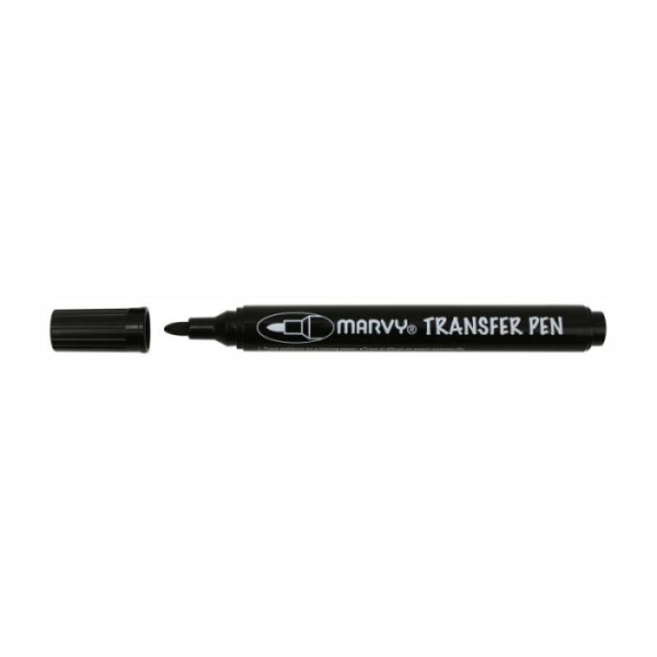 Маркер зникаючий, Чорний, для термоперенесення на тканину, 1,5 мм, Transfer Pen, 922, Marvy