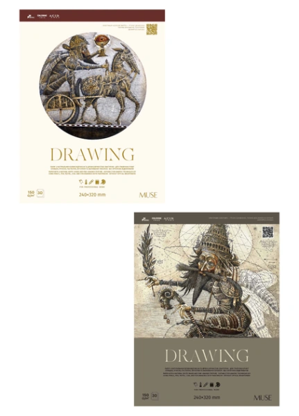 Альбом для малювання "MUSE" 300x400/30арк./PB-GB-030-082/ склейка, 150г/м2, (4)