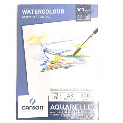 Блок для акварели А3 (29.7х42) 300гр./м.10листов/Watercolor  Pad.