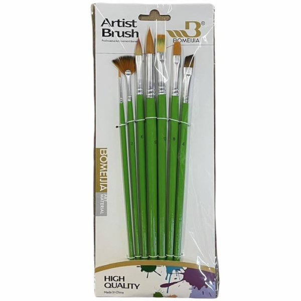 Набір пензлів синтетика  7 шт різні К7670. Artist Brush